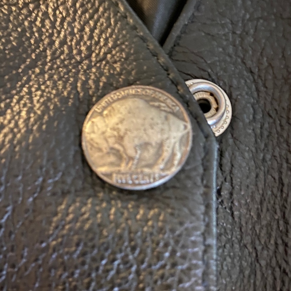 Leather Harley Style Vest. FIRST Mfg. Medium - Picture 3 of 7